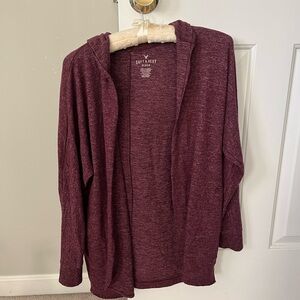 American Eagle Outfitters Deep Maroon Cardigan